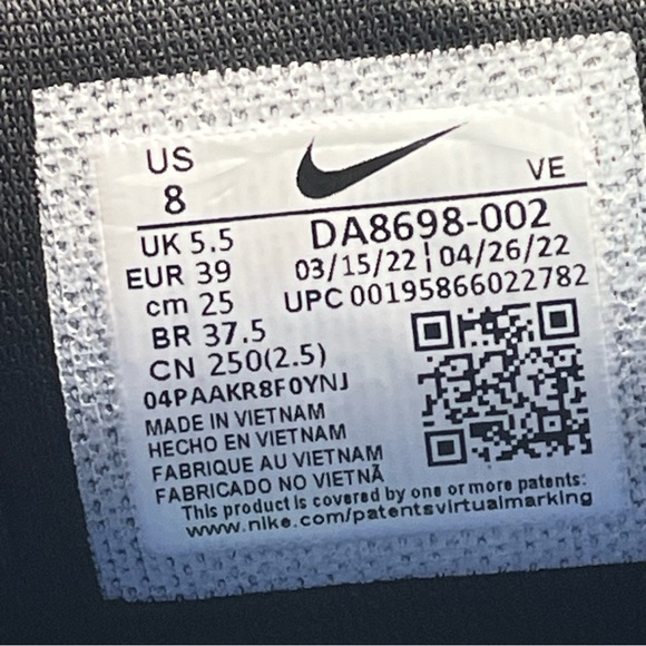 Nike Women's Pegasus Trail 3 Running Shoes Black Size 8 - Picture 11 of 11